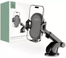 Tech-Protect V1 Car telefono laikiklis for Windshield/Cockpit – juodos spalvos