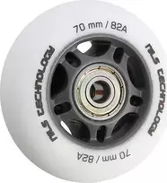 Nils Extreme PU 70x24 82A BALNINĖ (4 vnt.) + ABEC- 9 (8 vnt.) NILS EXTREME