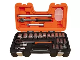 Bahco Galvučių, terkšlės ir priedų rinkinys 3/8"-1.1/4" jungtis 1/2” 23vnt