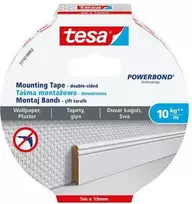 TESA DVIPUSĖ JUOSTA POWERBOND 5m x 19mm TAPETAMS IR TINKUI