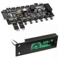 „Lamptron TC20 Sync Edition“ PWM ventiliatoriaus valdiklis ir RGB valdiklis – PCI, juodas