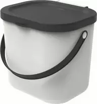 Rūšiavimo šiukšliadėžė Rotho, 6 l, balta/pilka