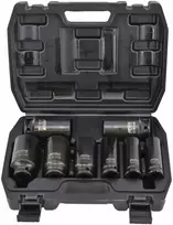 AW-Tools Smūginių galvučių rinkinys AWTools AW38790BL; 1/2''; 17-38 mm; 8 vnt.