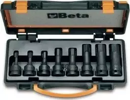 Beta Tools IMPACT SOCKET RINKINYS, 1/2" HEX. SHAN