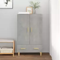 Komoda, betono pilkos spalvos, 70x31x115cm, apdirbta mediena