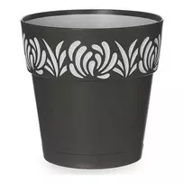 Stefanplast Vazonas su automatiniu drėkinimu Gaia Antracito Plastmasinis (15 x 15 x 15 cm)