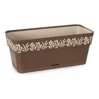 Stefanplast Vazonas OPERA GAIA lovelis su vand. rez. 2,75 L 30x13x12 cm ruda sp. 88702 STEFA