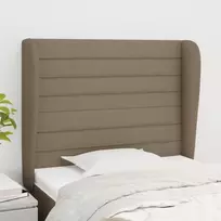 Galvūgalis su auselėmis, taupe, 83x23x118/128cm, audinys