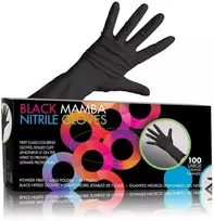 Nitrilinės pirštinės be pudros, juodos Framar Midnight Mitts Nitrile Gloves M 100vnt