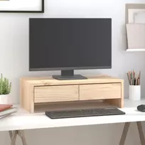 Laikiklis Monitoriaus stovas, 50x27x15cm, pušies medienos masyvas