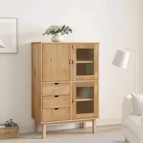 Komoda OTTA, 85x43x125cm, pušies medienos masyvas
