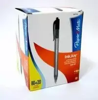 Papermate Paper Mate vienkartinis rašiklis Paper Mate Ink Joy Juodas (S0977430) Pakuotėje 100 vnt.