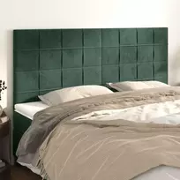 Galvūgalis, 4vnt.,tamsiai žalios spalvos,100x5x78/88cm, aksomas