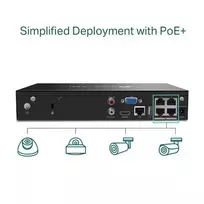 TP-LINK | PoE+ tinklo vaizdo įrašymo įrenginys | VIGI NVR1004H-4P | 1 | 4 kanalas