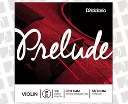 Styga smuikui E D'Addario Prelude J811 1/4M