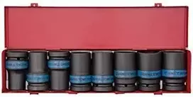 KING TONY Rinkinys NAS.UD.1" 8 vnt. ILGIS 6K.24-41mm 24, 27, 30, 32, 33, 36, 38, 41, KASETĖ