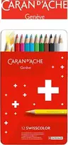 Caran d`Arche Wisscolor kreditai, metalinė dėžutė, 12 vnt.