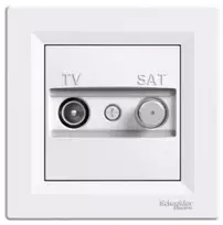 Schneider Electric GN.TV-SAT pralaidumo įrenginys 4DB baltas ASFOR