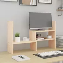 Laikiklis Monitoriaus stovas, (39–72)x17x43cm, pušies medienos masyvas