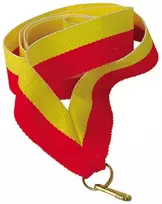 Tryumf Kaspinas 22 mm - geltonai raudonas