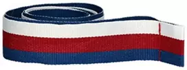 Detal Kaspinas 20 mm - mėlyna-raudona-balta