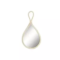 Sieninis veidrodis DKD Home Decor Veidrodis Natūralus Bambukas