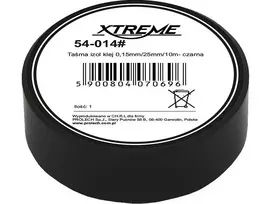 54-014# Xtreme Lipni izoliacinė juosta 0.15mm 25mm 10m - juoda