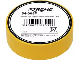 54-005# Xtreme Lipni izoliacinė juosta 0.13mm 15mm 10m - geltona