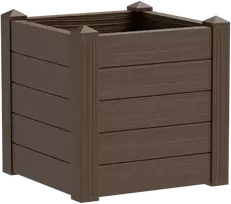 Teraplast Italija Teraplast 42x42x40cm vazonas su vandens rezervuaru Trama 001, moka spalvos
