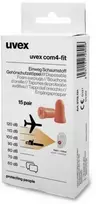 Ausų kamštukai Uvex X-fit, 33dB, oranžiniai, Minibox, 15 porų dėžutėje, S dydis
