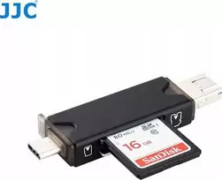 JJC Skaitytuvas Atminties kortelės 3.0 USB / Micro USB / USB-C TYPE-C prievadas Micro SD / SD kortelėms