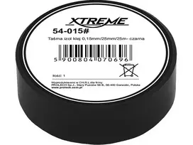 54-015# Xtreme Lipni izoliacinė juosta 0.15mm 25mm 25m - juoda