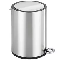 Vonios šiukšlių krepšys, nerūdijančio plieno su blizgesiu, 3 l, WENKO