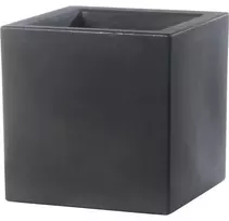 Teraplast Italija Teraplast 50x50x50cm vazonas Schio Cubo 50 antracito spalvos