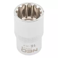 Daugiakampė galvutė NEO 1/2', 16 mm, Spline