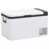 Šaltdėžė su rankena, juodos ir baltos spalvos, 25l, PP ir PE