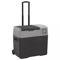 Šaltdėžė su ratukais ir rankena, juoda ir pilka, 30l, PP