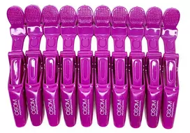 Klipsai plaukams Osom Professional Plaukų sagtukas OSOMPE06PURP, violetinės spalvos, 10 vnt.
