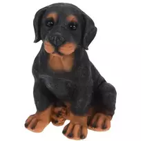 ProGarden Sodo figūrėlė šuo dobermanas, ūgis 27 cm, iš dirbtinio akmens