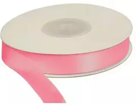Party Deco Karštai rožinė atlasinė juostelė 12 mm