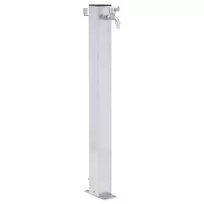 Vandens kolonėlė sodui, 60cm, nerūdijantis plienas, kvadratinė