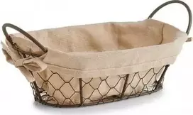 Krepšelis duonai, duonai, vaisiams COUNTRY STYLE, 26x17x9 cm, ZELLER