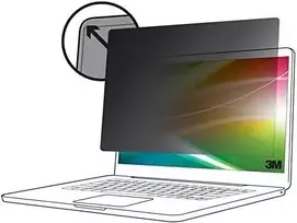 3M Ryškaus ekrano privatumo filtras, skirtas „Microsoft® Surface® Pro 4“, 5, 6, 7 12,3 col., 3:2, BPTMS001, 31,2 cm (12,3 colio), 3:2, nešiojamajam kompiuteriui, berėmės ekrano privatumo filtras, blizgus / matinis, apsauga nuo akinimo