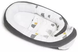 Doomoo kūdikio lizdelis (naujagimio gultukas) "Cocoon Bear Pilkas"