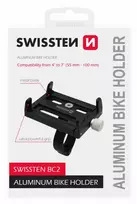 Swissten BC2 dviračio laikiklis, skirtas mobiliesiems 4-7'