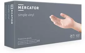 Mercator Medical Mercator Vinylex vinilinės pirštinės, be pudros (100vnt.) - L