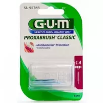 Cilindrinis šepetėlis su chlorheksidinu, 6 vienetai Gum