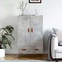 Komoda, betono pilkos spalvos, 69,5x31x115cm, apdirbta mediena