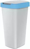 Prosperplast Krepšys COMPACTA Q šiukšliadėžė - šviesiai mėlyna / uosio spalvos, 25 l, Keden