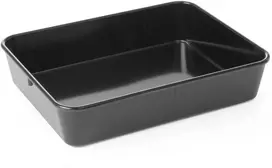 Melamino mėsos ir maisto padėklo talpykla 280x210x60mm juoda - Hendi 568804
